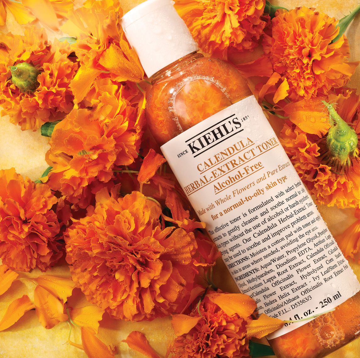 Тоник календула. Kiehl's Calendula Herbal extract Toner. Тоник Kiehl's с календулой. Kiehl's тоник для лица. Календула тоник 40мл ДЛКС.