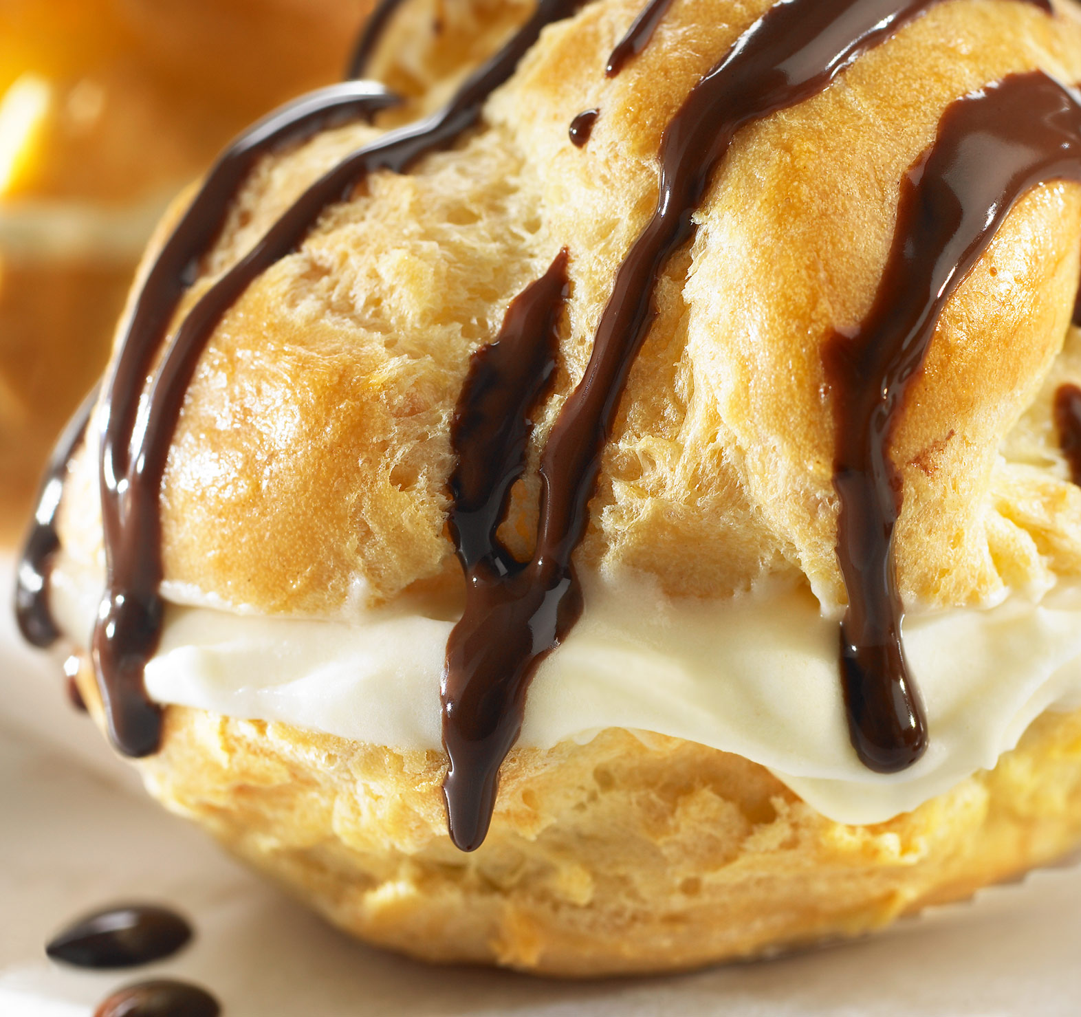Glasshouse Assignment - David Bishop - Food Photography - Creme Puff with Chocolate Sauce