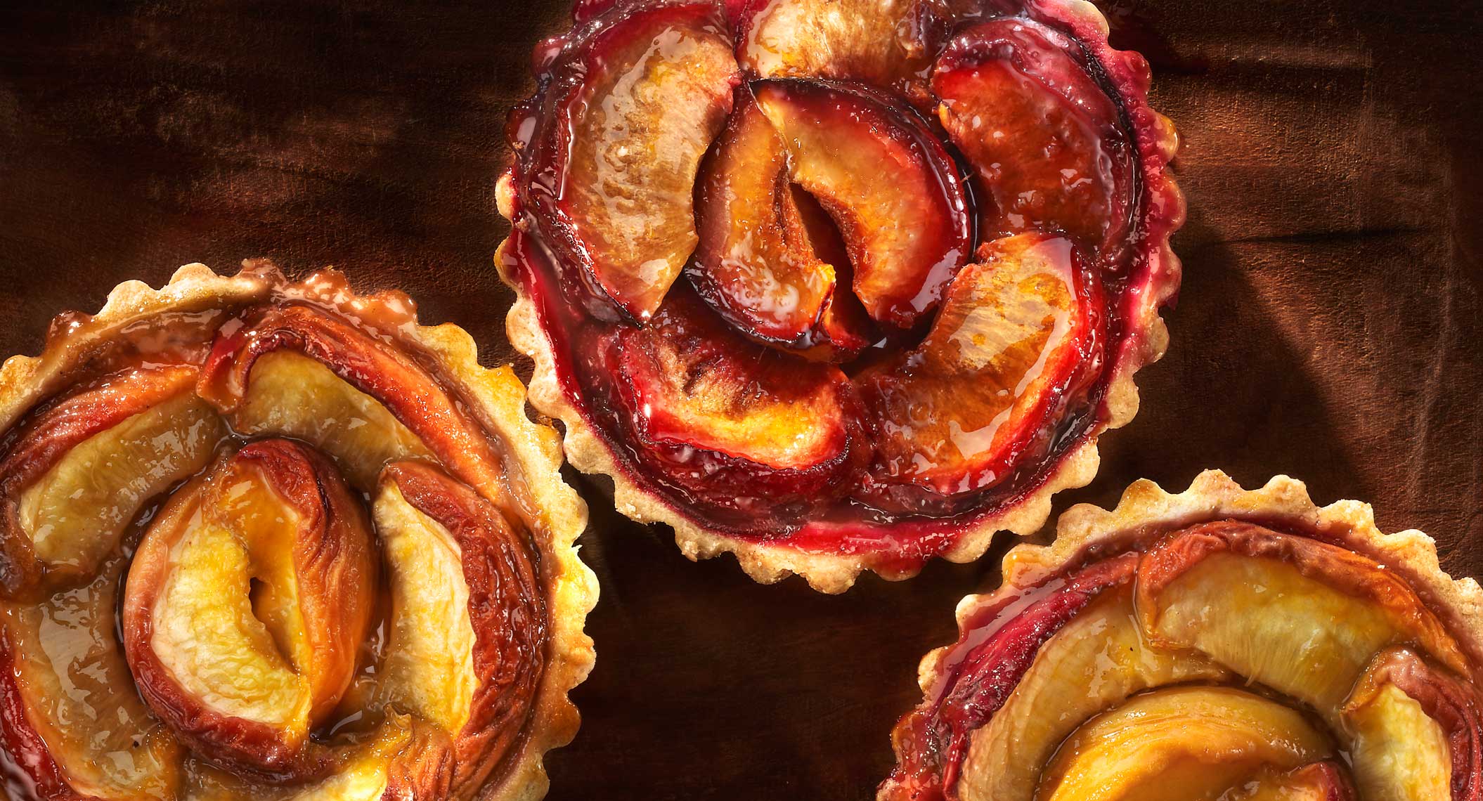 Glasshouse Assignment - David Bishop - Food Photography - Nectarine and Plum Tarts